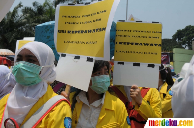  Foto Aksi demo perawat tuntut pengesahan RUU Keperawatan 