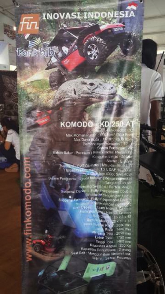 Komodo KD 250 AT, mobil penakluk medan ekstrem buatan Cimahi