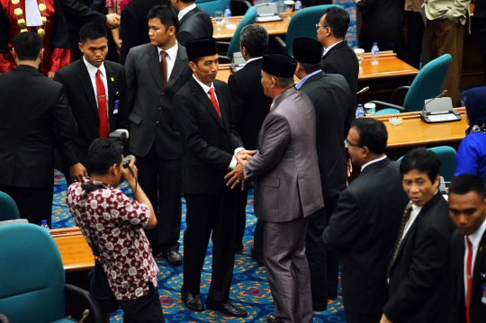 Jokowi-Ahok hadiri pelantikan pimpinan DPRD DKI Jakarta