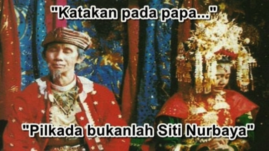 Berbagai meme lucu Pilkada dan SBY yang sedang tren di Sosmed