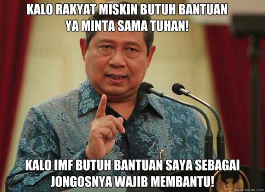 Berbagai meme lucu Pilkada dan SBY yang sedang tren di Sosmed