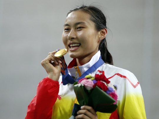 Tradisi gigit medali di Asian Games 2014