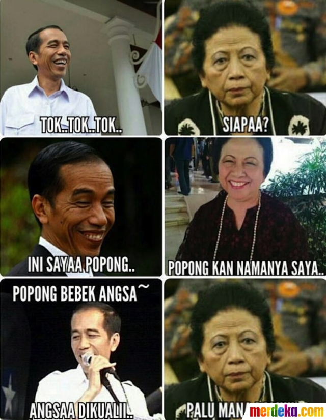 Foto : Ini meme lucu saat Ceu Popong kehilangan palu 