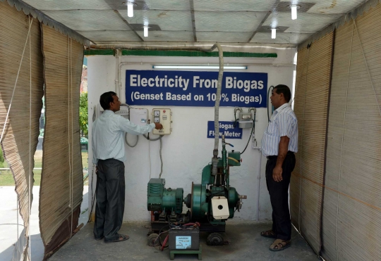 India terapkan biogas dari kotoran manusia