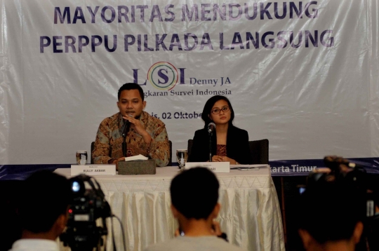 Survei LSI, rakyat dukung SBY keluarkan Perppu Pilkada langsung
