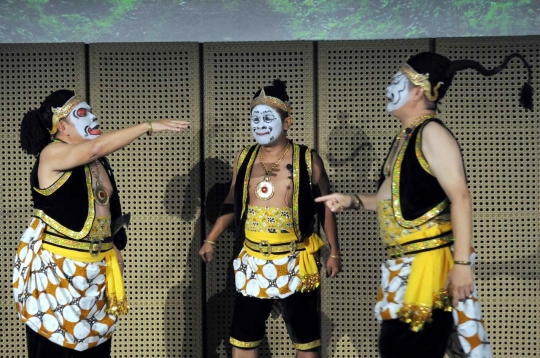 Pentas wayang orang jurnalis di Galeri Indonesia Kaya