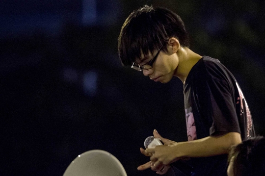 Aksi Joshua Wong pimpin demo ribuan pelajar Hong Kong