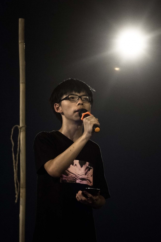 Aksi Joshua Wong pimpin demo ribuan pelajar Hong Kong