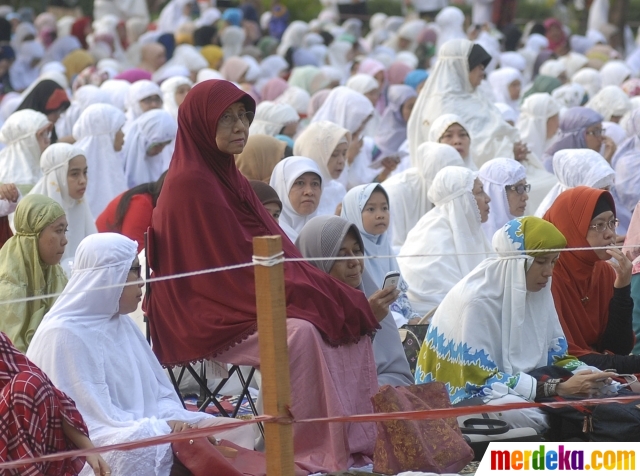 Foto : Muslim Muhammadiyah rayakan Lebaran Haji merdeka.com
