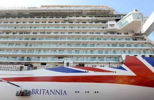 Melihat pembuatan Britannia, kapal pesiar terbesar di Inggris