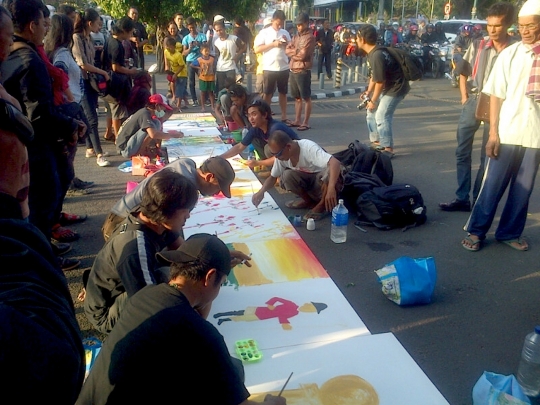 Ratusan seniman berbagai bidang peringati HUT Yogya di Malioboro