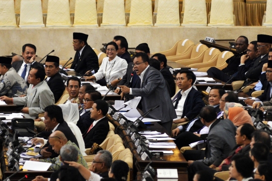 Suasana Sidang Paripurna MPR yang dihadiri para artis