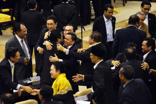 Kubu Prabowo rayakan kemenangan perebutan kursi pimpinan MPR