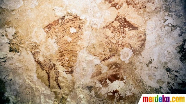 Foto : Seni stensil manusia zaman prasejarah ditemukan di ...