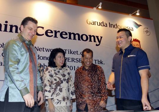 Permudah pembelian tiket, Garuda Indonesia gandeng Tiket.com