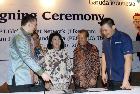 Permudah pembelian tiket, Garuda Indonesia gandeng Tiket.com