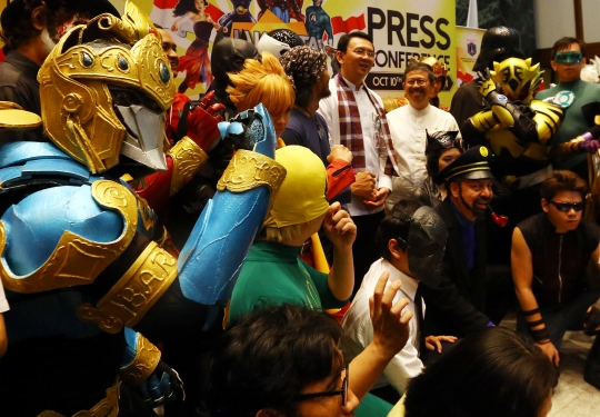 Usai konpers Jakarta Cosplay Parade, Ahok foto bareng cosplayer