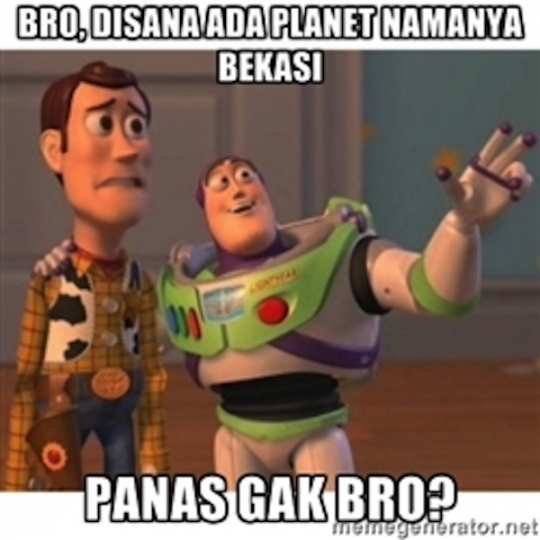 Ini meme lucu soal Bekasi yang di-bully di Sosmed