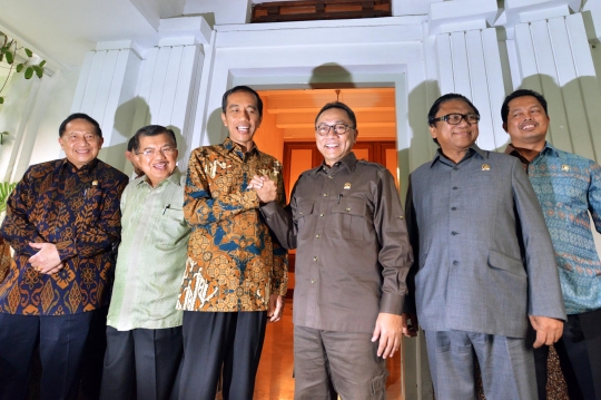 Pimpinan MPR temui Jokowi-JK di rumah dinas Gubernur DKI