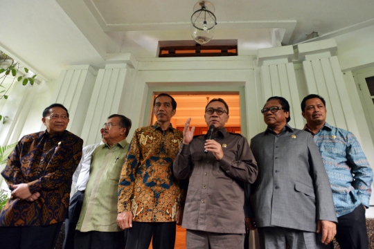 Pimpinan MPR temui Jokowi-JK di rumah dinas Gubernur DKI
