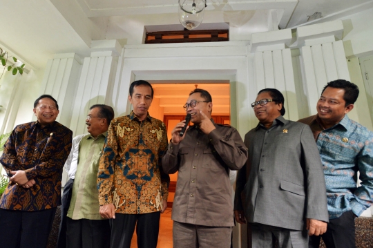 Pimpinan MPR temui Jokowi-JK di rumah dinas Gubernur DKI