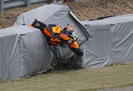 Kecelakaan dahsyat para pembalap Moto3 Jepang