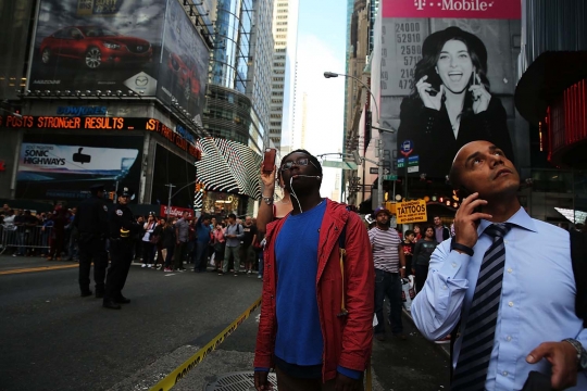 Aksi percobaan bunuh diri di Times Square gegerkan New York