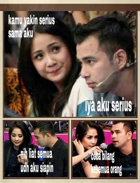 Ini meme lucu soal pernikahan Raffi-Nagita yang marak di sosmed