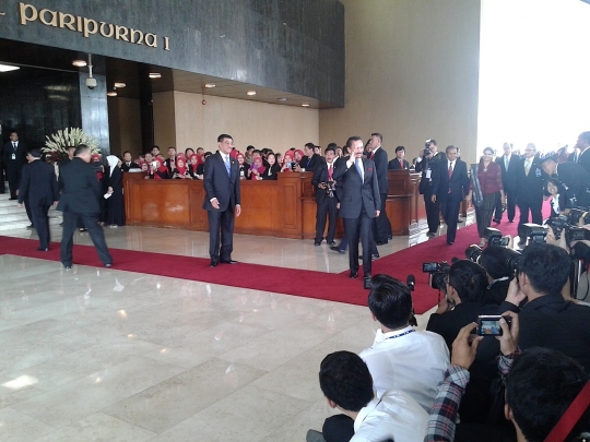 Para perwakilan negara sahabat hadir di pelantikan Jokowi