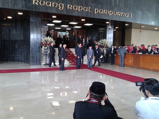 Para perwakilan negara sahabat hadir di pelantikan Jokowi