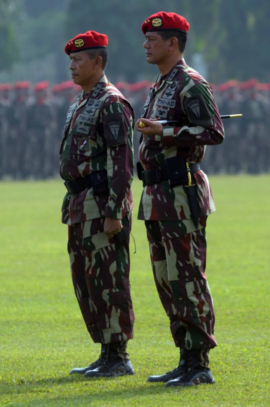 Kasad Jenderal TNI Gatot pimpin upacara sertijab Danjen Kopassus