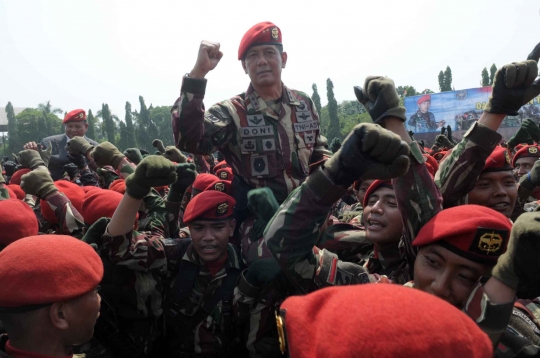 Kasad Jenderal TNI Gatot pimpin upacara sertijab Danjen Kopassus