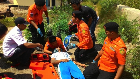 Simulasi sirine tsunami, warga Aceh menangis dan panik