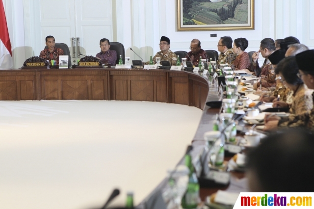 Foto : Jokowi Pimpin Rapat Perdana Kabinet Kerja | Merdeka.com