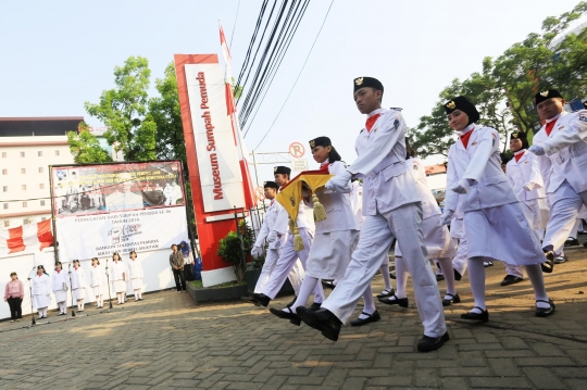 Pelajar gelar upacara peringatan Hari Sumpah Pemuda