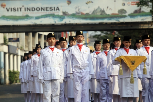 Pelajar gelar upacara peringatan Hari Sumpah Pemuda