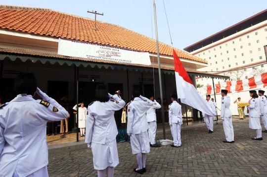 Pelajar gelar upacara peringatan Hari Sumpah Pemuda