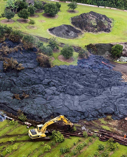 Dahsyatnya arus lahar panas Gunung Kilauea ancam penduduk Hawaii