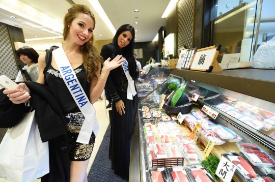 Mengintip kontestan Miss International 2014 jalan-jalan di Tokyo