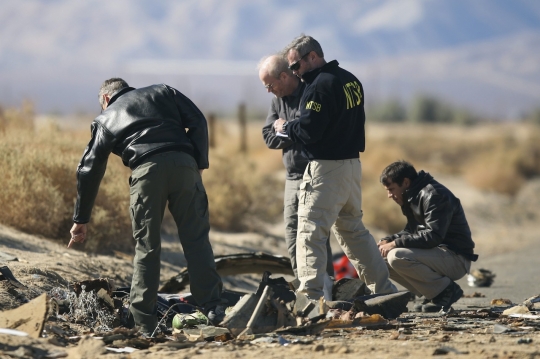 Beginilah kondisi nahas Virgin Galactic usai meledak dan jatuh