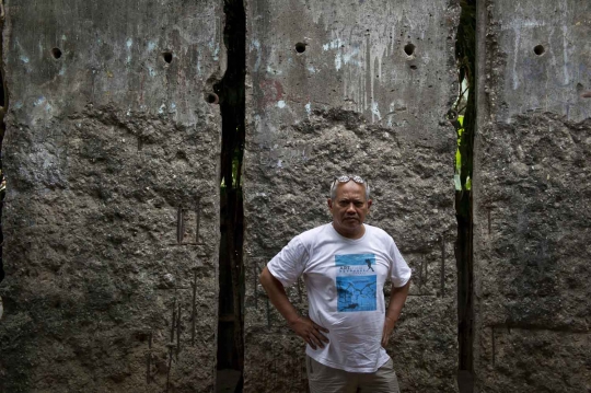 Keren, pria ini pindahkan Tembok Berlin ke Jakarta