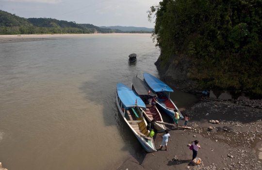 Berburu ikan lele penghuni Sungai Madre de Dios di Peru
