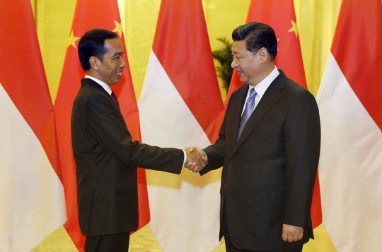 Keakraban Jokowi dan Xi Jinping saat gelar pertemuan di Beijing