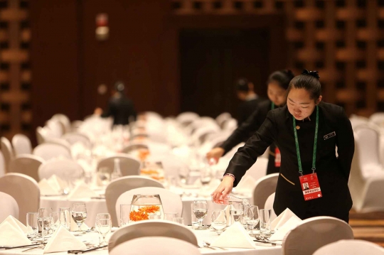 Mengintip kemewahan ruang makan tamu KTT APEC 2014 di Beijing