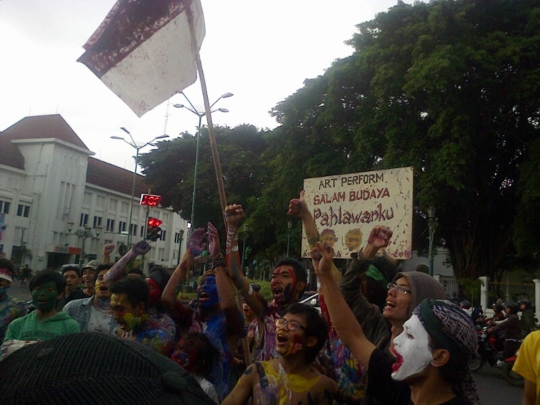 Cara unik mahasiswa ISI Yogyakarta peringati Hari Pahlawan