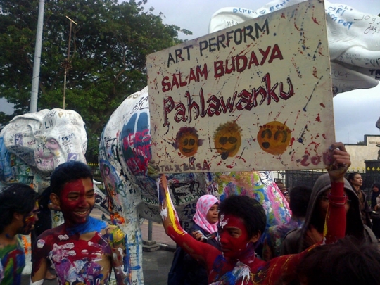 Cara unik mahasiswa ISI Yogyakarta peringati Hari Pahlawan