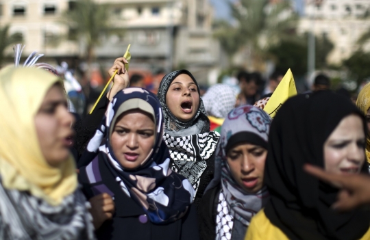 Pemuda Palestina peringati 10 tahun Yasser Arafat wafat