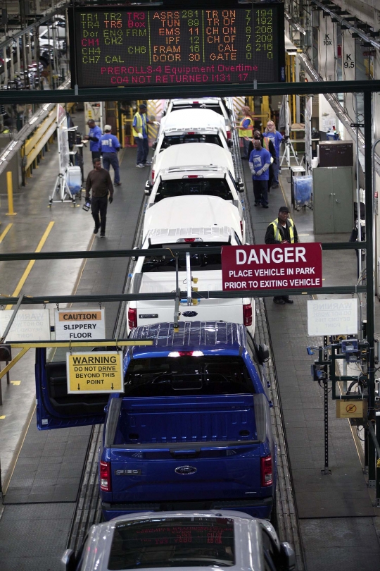 Mengintip perakitan All-New Ford F-150 berkerangka alumunium