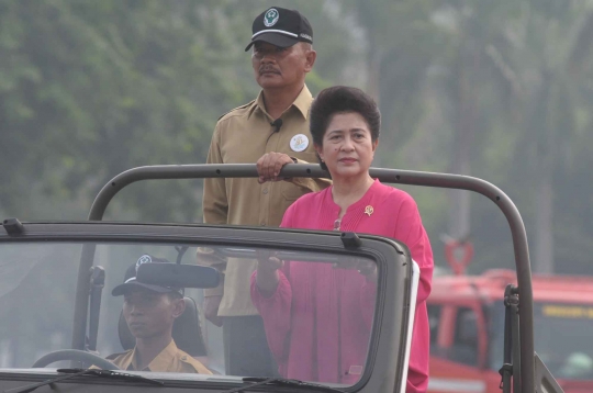 Aks tim medis Indonesia tangani pasien virus Ebola di Monas