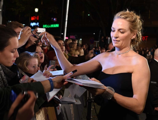 Pesona Uma Thurman raih penghargaan Bambi Awards 2014